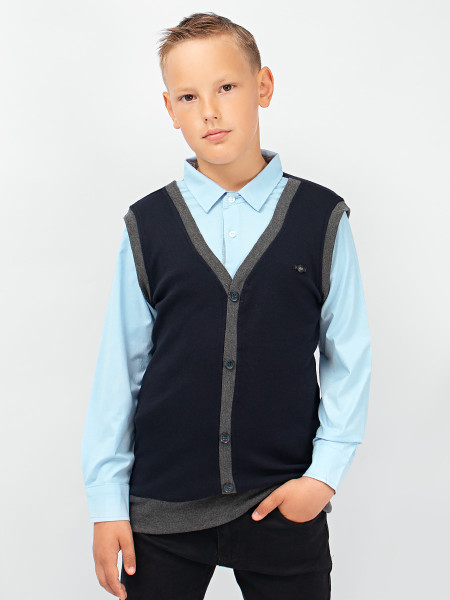 Джемпер-обманка для мальчика Соль&Перец уценка