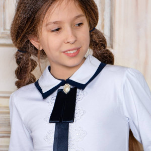 Блузка для девочки длинный рукав Соль&Перец