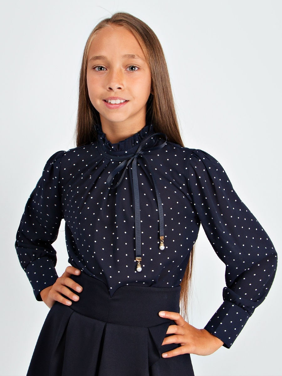 Блузка для девочки длинный рукав Соль&Перец