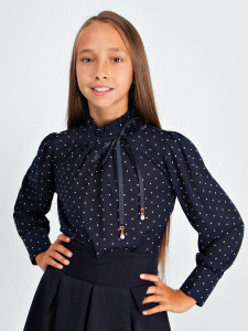 Блузка для девочки длинный рукав Соль&Перец