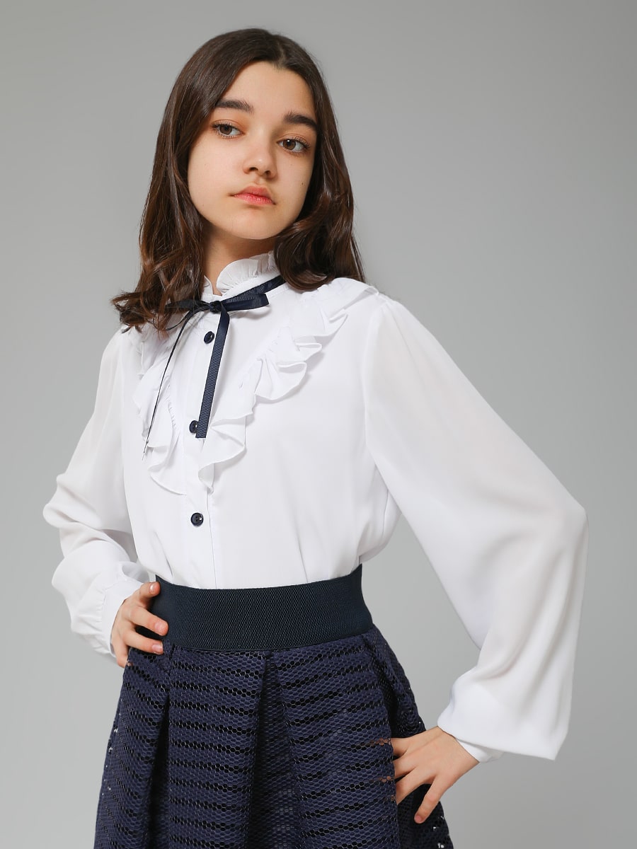 Блузка для девочки длинный рукав Соль&Перец